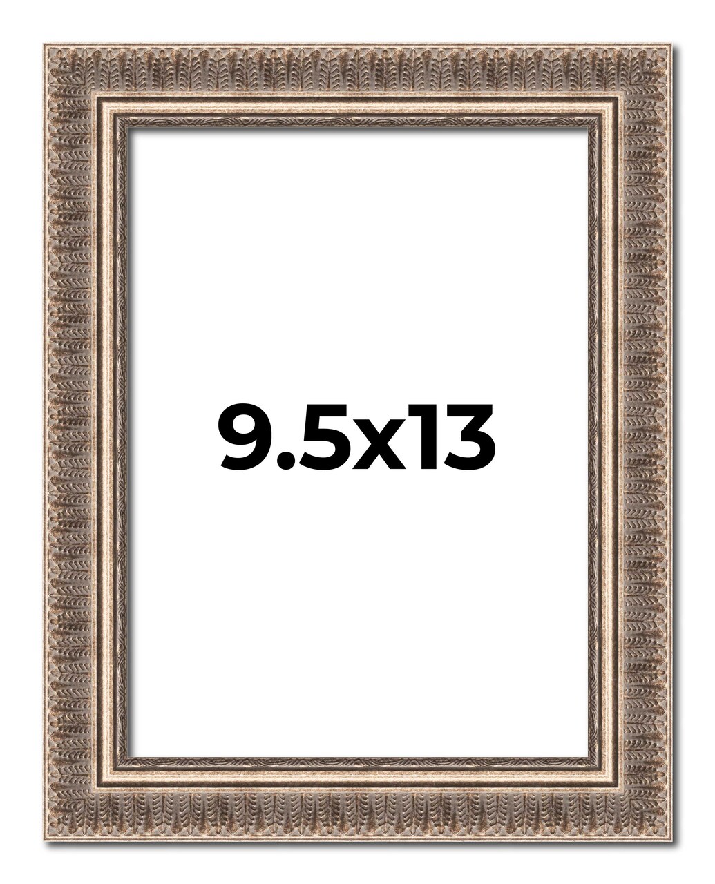 Photo Size Ornate Gold Picture Frame - UV Acrylic, Foam Board Backing, Hanging Hardware